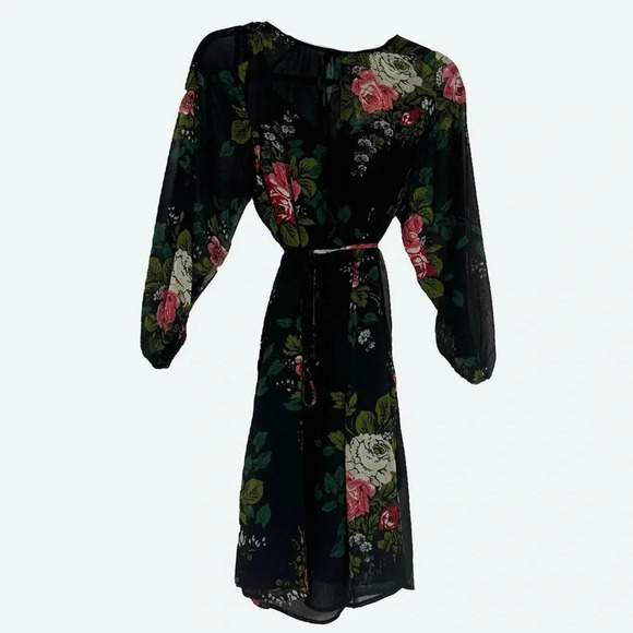 Sheer floral LOFT mini dress - Picture 1 of 4